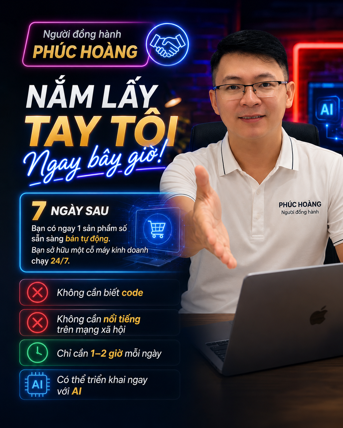 Phúc Hoàng — Người đồng hành xây kênh khóa học online